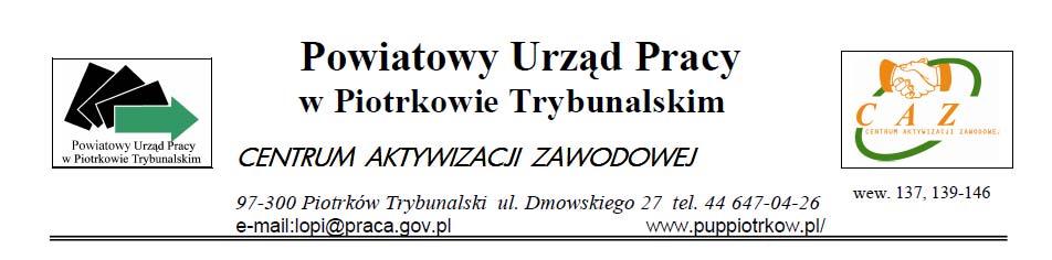 RAPORT Z MONITORINGU ZAWODÓW DEFICYTOWYCH I NADWYŻKOWYCH W POWIECIE PIOTRKOWSKIM