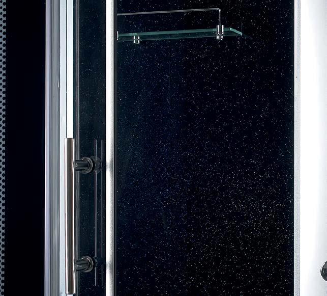 szklana wylewka wannowa WATER MASSAGE CABIN WITH BATHTUB SIZE: 140 x 85 x 220 CM