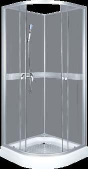 SIZE: 79 x 79 x 210 cm 89 x 89 x 210 CM INSTallation: CORNER glass: 4 mm, tempered Profiles: aluminium, satin door: double wing