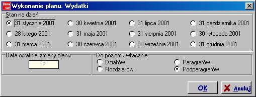 Wynik przed wydrukiem jest