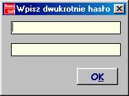 Uwaga! Dopuszcza się tak zwane hasło puste. W takim przypadku nie należy wpisywać jakiekolwiek słów.