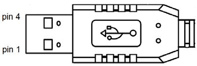 2. Opis wtyków (pin) kabla interfejsu USB 2.1 RS232/USB po stronie PC Przyłącze RS485/RJ45 po stronie przemiennika 2.