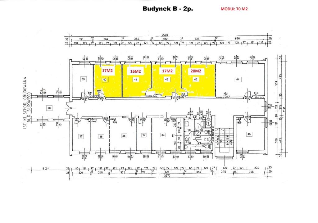 BUDYNEK B-LOKAL MODUŁ 70M2 2 PIĘTRO