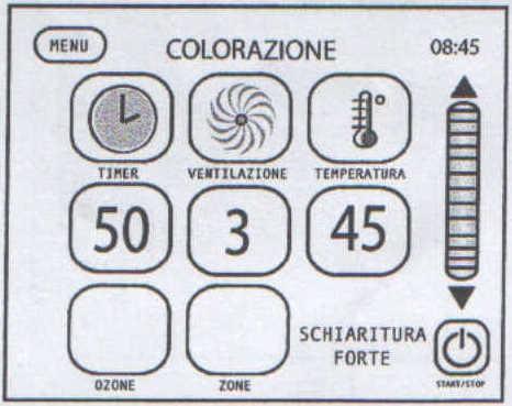 Aby ustawić strefy grzania należy wcisnąć ZONE, aby powrócić do głównego menu należy przycisnąć MENU.