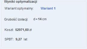 Praca z modułem Audyt W grupie WYMAGANIA program, zależnie od rodzaju przegrody, w pozycji WYMAGANA WARTOŚĆ OPORU CIEPLNEGO podaje wymaganą przez rozporządzenie wartość oporu cieplnego.