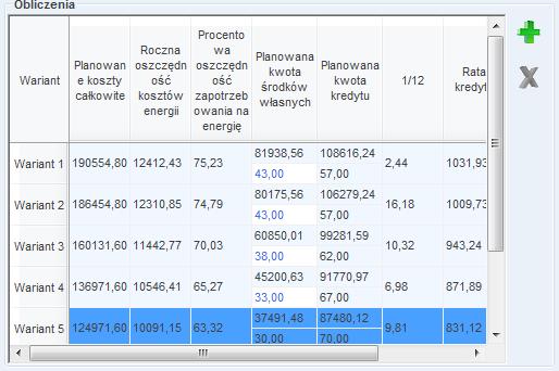 Praca z modułem Audyt 9.2.7.1.2 Obliczenia Rys 387. Pole z wynikami obliczeń dla wariantów termomodernizacyjnych wg Rozporządzenia MI z 14.02.2008. Rys 388.