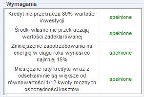 Praca z modułem Audyt PREMIA TERMOMODERNIZACYJNA 16% KOSZTÓW CAŁKOWITYCH.