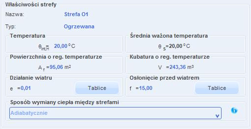 Okno właściwości strefy dla normy PN EN 13790:2008 Rys 119.