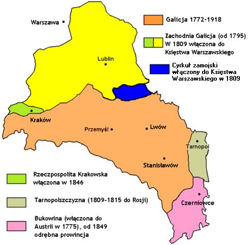 40 FIDES Biuletyn Bibliotek Kościelnych 1-2/2011 Mapa 1. Królestwo Galicji i jego zmiany terytorialne 8 Jak widać z powyższej mapki, obszar Galicji nieustannie się zmieniał.