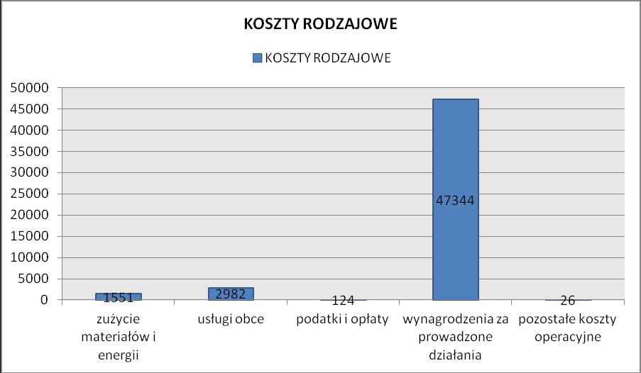 027,14 100 % Wykres 1: Działalność statutowa Fundacji w 2015 roku: główne obszary działań w ujęciu procentowym (dotyczy pozycji ujętych w tabeli