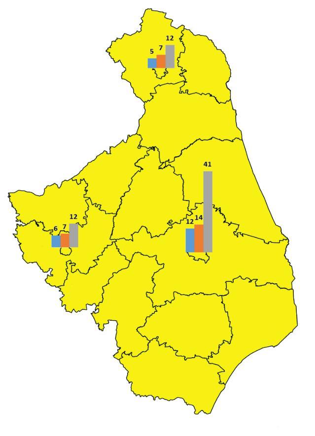 Placówki kształcenia zawodowego oferują kształcenie w 203 zawodach i 312 kwalifikacjach wyodrębnionych w ramach zawodów.