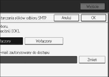 Funkcje faksu 4 Ustaw. dostarczania plików SMTP RX Ta funkcja jest dostêpna na systemach umoåliwiajàcych routing wiadomoãci e-mail odebranych przy uåyciu protokoâu SMTP.