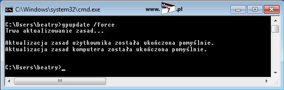 17 (Pobrane z slow7.pl) wywołanych rozszerzeń, które wymagają ponownego uruchomienia. /Sync Powoduje synchroniczne zastosowanie zasad pierwszoplanowych.