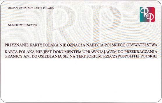 sfałszowaniem, zawieraj c na awersie dane osobowe, zdj cie i podpis posiadacza, termin wa no ci oraz sze ciocyfrowy numer, a