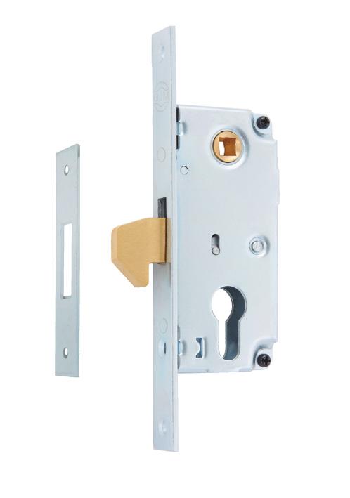 ZAMEK wpuszczany hakowy z bolcem dzięki specjalnej konstrukcji może być zastosowany do drzwi metalowych oraz bram wjazdowych,