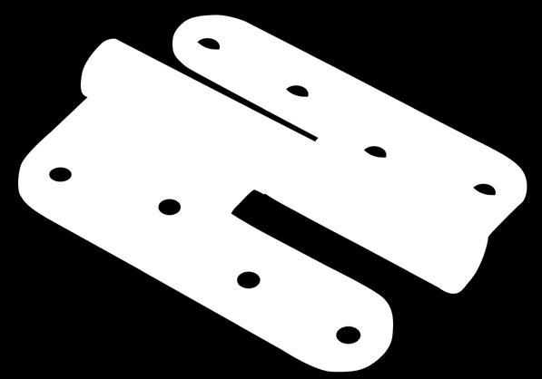 ZAWIAS drzwiowy rozłączny o ach 100x86 mm wykonany ze stali nierdzewnej. Może być stosowany do drzwi bezprzylgowych drewnianych lub metalowych. Typ prawy/lewy.