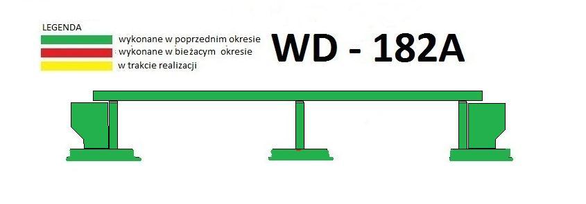 WIADUKT DROGOWY WD(G) 182A w km 218+606,49 Stan zaawansowania robót: