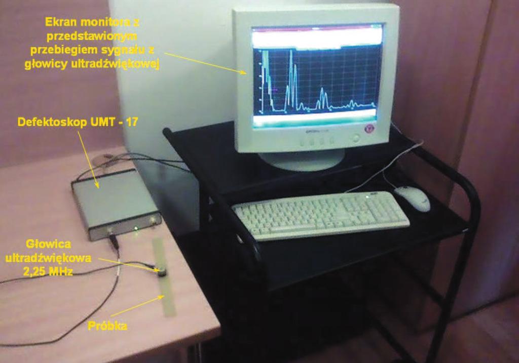 Open Access Library Volume 2 2011 w Radomiu, komputera klasy PC oraz głowicy ultrad wi kowej firmy Parametrics o cz stotliwo ci 2,25 MHz [70].