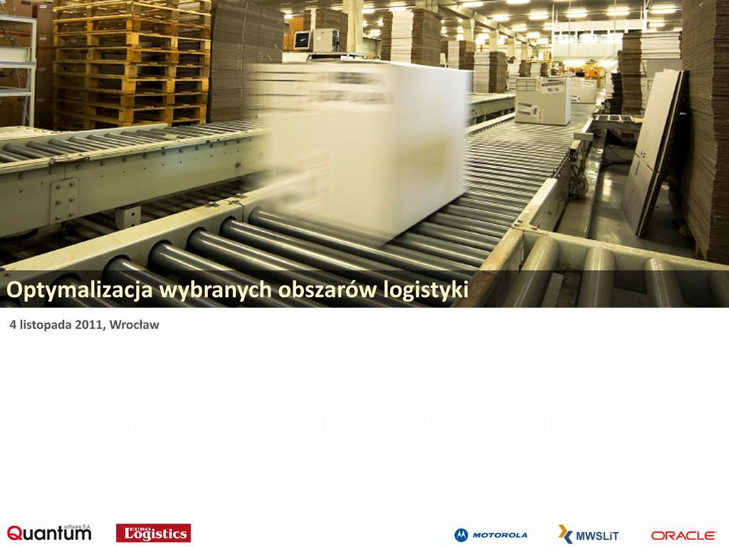 Racjonalizacja procesów logistycznych w dobie