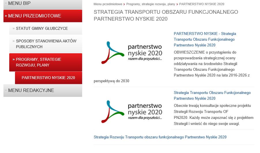 3 Podsumowanie konsultacji w Gminie Głubczyce Konsultacje dokumentu Strategia Rozwoju Transportu na lata 2016-2026 z perspektywą do 2030 w Gminie Głubczyce przebiegały w sposób następujący: Data