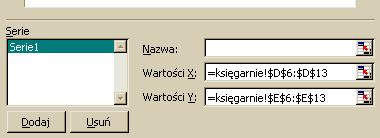 Opis arkusza i odwolamnia.doc 5 Wtedy okienko funkcji pomniejsza si i nale y zaznaczy komórki, których zawarto jest argumentem funkcji.