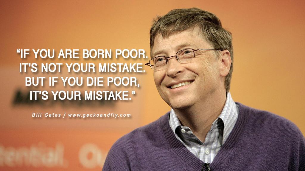 Jeśli urodziłeś się biedny, to nie jest twój błąd.