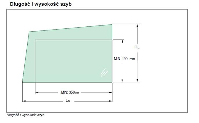 Tab.4 Przelicznik grubości szkła laminowanego Typ szkła laminowanego Grubość szyby (mm) Grubość przeliczona 33.1 6,4 4,03 33.2 6,8 4,28 33.4 7,6 4,79 44.1 8,4 5,29 44.2 8,8 5,54 44.4 9,6 6,06 3.