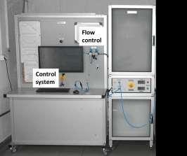 3 Sekcja przygotowania powietrza stanowiska badawczego Stanowisko wyposażone jest w układ sterowania opracowany specjalnie do celów tego stanowiska.