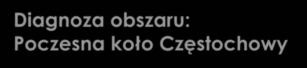 Diagnoza obszaru: Poczesna koło Częstochowy