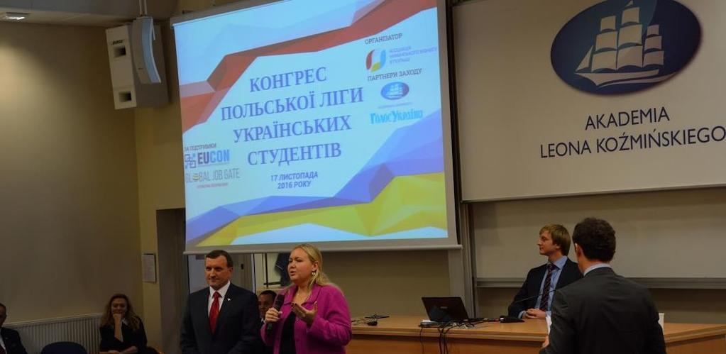 Organizatorami przedsięwzięcia zostały: - Zrzeszenie Biznesu Ukraińskiego w Polsce - Międzynarodowe Centrum Prawnicze EUCON - Międzynarodowa Grupa Rekrutacyjna GLOBAL JOB