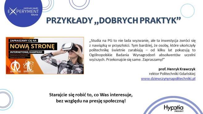 - na slajdzie 15: odwrócono role kobiet i mężczyzn - na tej podstawie zachęcano młodzież do dyskusji.