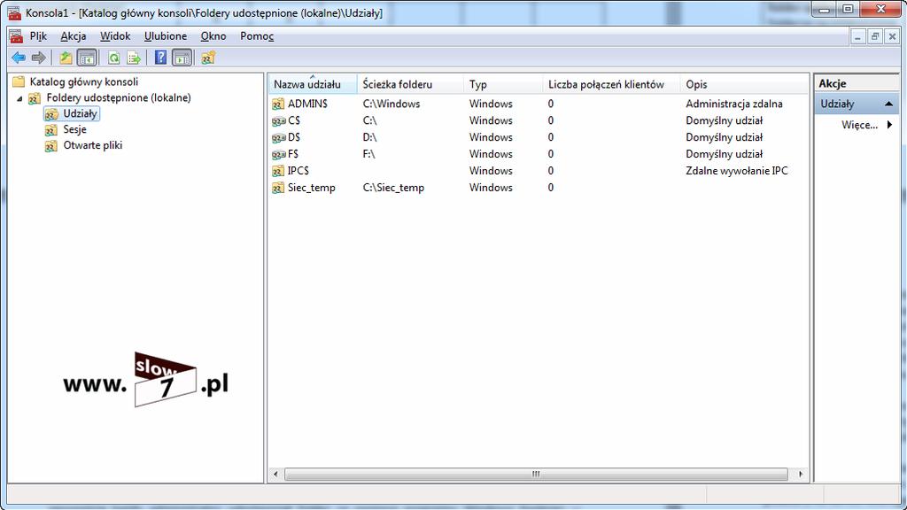 11 (Pobrane z slow7.pl) Foldery udostępnione jak już było wspomniane oferują możliwość dostępu do plików i folderów za pośrednictwem sieci.