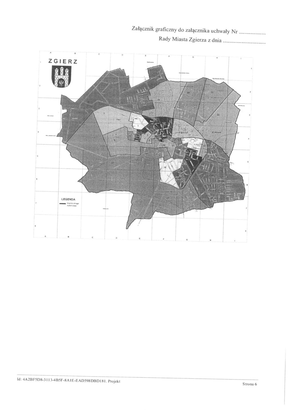 Załącznik graficzny do załącznika uchwały Nr Rady Miasta