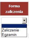 14 Każdą kolumnę można filtrować wg poniższych parametrów : Student po