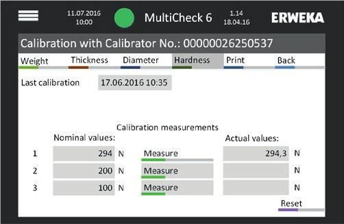 MultiCheck 6 Kalibracja/Regulacja 51 12.4.5 Twardość dynamiczna Przed rozpoczęciem kalibracji należy oczyścić stację pomiaru twardości i przygotować AutoCal 2.0 do użycia. Nie zaciskać przewodu!