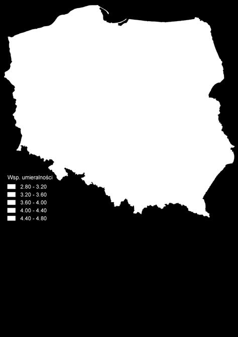 Lubelskie 3,8 5 Świętokrzyskie 3,8 6 Dolnośląskie 3,8 7 Mazowieckie 3,8 8 Warmińsko-mazurskie 4,0 9 Kujawsko-pomorskie 4,1