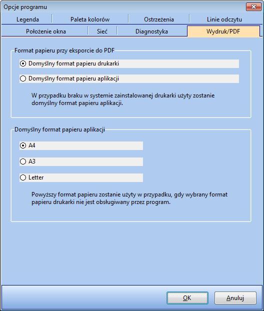 4. Obsługa programu Rysunek: Opcje programu - Okno wydruku do PDF. 4.28 Tryb tabeli danych historycznych Program AsTrend umożliwia oglądanie danych historycznych w formie tabeli.