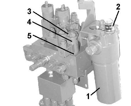 Czyszczenie, konserwacja i naprawy 12.6 Kontrola filtra oleju hydraulicznego Do ZA-M z wyposażeniem Comfort: Podczas pracy (włączony obieg oleju) działanie filtra oleju (Rys.