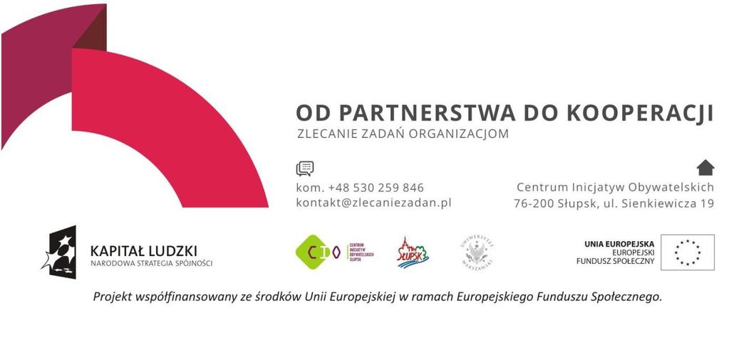 STRATEGIA WDRAŻANIA PROJEKTU INNOWACYJNEGO TESTUJĄCEGO Projekt innowacyjny Od partnerstwa do kooperacji Temat innowacyjny: Wspieranie rozwoju narzędzi związanych z kontraktowaniem usług społecznych