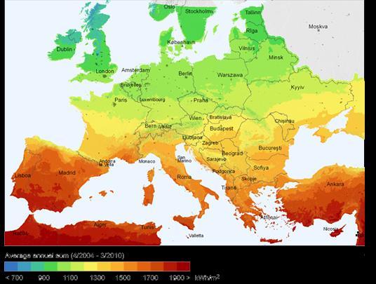 POLSKA POSIADA OPTYMALNE NASŁONECZNIENIE I POZIOM TEMPERATUR Polska ma idealne warunki, np.