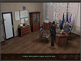 Opis przejścia D z i e ń 1 Biuro FBI Jesteś w gabinecie swego szefa Chasera. Porozmawiaj z nim na temat śmierci Jamesa.