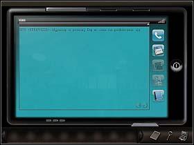 Teraz wyjmij PDA (pierwsza z ikonek po prawej na pasku w dole ekranu) i wybierz na nim ostatnią z szeregu widocznych po prawej ikonek, czyli książkę telefoniczną.
