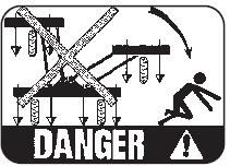 Niebezpieczeństwo przygniecenia przez składane / rozkładane ramiona maszyny!