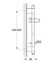 19 506 LS3 Eurostyle Jednouchwytowa bateria wannowa metalowa dźwignia GROHE QuickFix zakryte przyłącze automatyczny przełącznik: wanna/prysznic metalowa rozeta ścienna 26 171 LS0 Rainshower