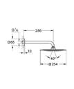 35 500 000 GROHE Rapido T uniwersalny podtynkowy element termostatyczny wanna / prysznic / termostat centralny zabudowa w ścianie 70mm - 95mm głowica termostatyczna z GROHE TurboStat 2 wyjścia górne