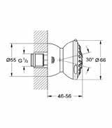 35 500 000 GROHE Rapido T uniwersalny podtynkowy element termostatyczny wanna / prysznic / termostat centralny zabudowa w ścianie 70mm - 95mm głowica termostatyczna z GROHE TurboStat 2 wyjścia górne