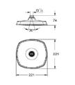 35 500 000 GROHE Rapido T uniwersalny podtynkowy element termostatyczny wanna / prysznic / termostat centralny zabudowa w ścianie 70mm - 95mm głowica termostatyczna z GROHE TurboStat 2 wyjścia górne