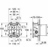 ,, 26 070 000 Rainshower F-Series 10 254 x 254 Zestaw prysznicowy 286 mm prysznic górny Rainshower F-Series 254 (27 285 000) Ramię prysznica Rainshower 286 mm (27 488