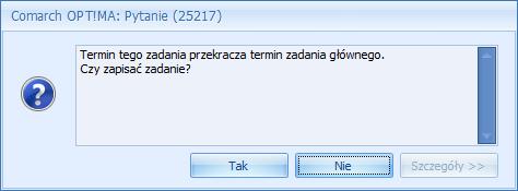 Zadania/ kontakty główne i powiązane Zadanie powiązane można dodać ustawiając się na: zadaniu głównym (zadanie główne nie może być zamknięte) wtedy dodawane jest zadanie powiązane do zadania głównego