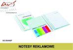 NOTESY REKLAMOWE (kod produktu: ND-SNW69E), Agencja Reklamowa Ars Nominem Kraków, Warszawa poleca notesy w oprawie spiralnej, Okładka o wymiarze 205x285 mm Notesy zawierają 75 kartek o wymiarze